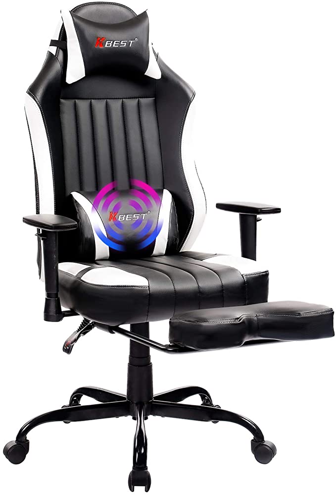 KBEST Massage Gaming Chair with Footrest