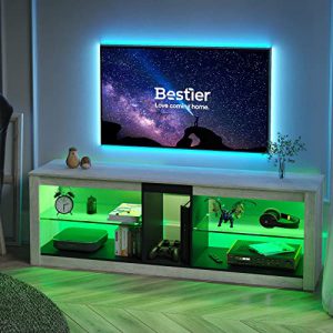 bestier rgb tv stand for 65 gaming entertainment center gaming led tv media